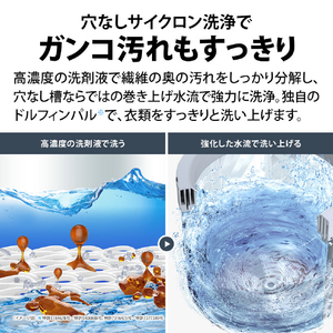 SHARP 11kgタテ型洗濯乾燥機 シルバー系 ES-PT11L-S-イメージ5