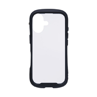 Hamee iPhone17用 強化ガラスクリアケース IFACE REFLECTION FROST ブラック 41-183070