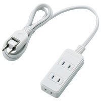 エレコム シャッタータップ(3個口・1m) ホワイト T-ST02N-2310WH