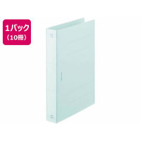 ライオン事務器 フラットファイル A4タテ (特厚とじタイプ) 水 10冊 FCC8782-102-92