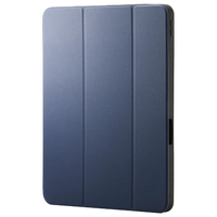 エレコム 13インチiPad Pro(M4)用 フラップケース 衝撃吸収 Pencil収納 スリープ対応 ネイビー TB-A25PLSANV