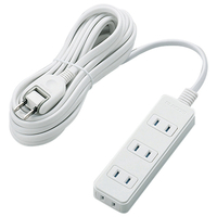エレコム シャッタータップ(4個口・5m) ホワイト T-ST02N-2450WH