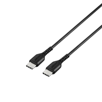 BUFFALO USB2．0ケーブル(Type-C to Type-C) 1．0m ブラック BSMPCCC110BK