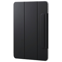エレコム 13インチiPad Pro(M4)用 フラップケース 超薄型 マグネット着脱 スリープ対応 ブラック TB-A25PLWVPF2BK