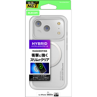 エレコム iPhone17 Pro用ハイブリッドケース MAGKEEP ホワイト PM-A25CMAG02WH