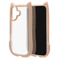 ラスタバナナ iPhone 17用猫耳ケース TPU×PC ピンク＊フロストホワイト 8909IP5AHPPKFW