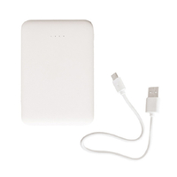 インプリンク Type-C1ポート/USB2ポート 超薄型モバイルバッテリー 5000mAh 30cm ホワイト IML1C2U5002WH