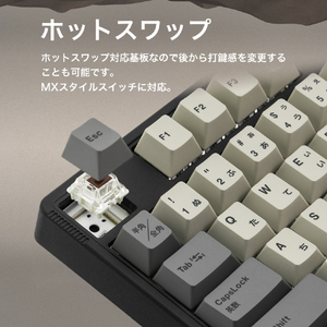iKBC iKBC フルサイズワイヤレスメカニカルキーボード CD108HB+  (Cream yellow静音 タクタイル静音 / 日本語配列) Outem静音クリームイエロー軸 IK-CD108HBPLS-O/CY-イメージ11
