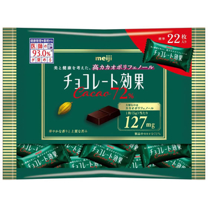 明治 チョコレート効果 カカオ72% 袋 標準22枚入り FCF264N-イメージ1