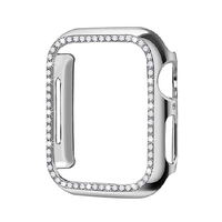 GAACAL Apple Watch Series 4-6/SE1-2 [40mm]用スワロフスキーフレーム シルバー W00058S2