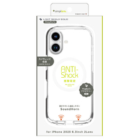 トリニティ iPhone 17用[LIGHT SHIELD Solid] MagSafe対応 超精密設計 衝撃吸収 ハイブリッドクリアケース ホワイトリング TR-IP25M2-LDSM-CLWT