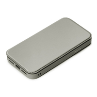 PGA iPhone 15用ガラスフリップケース グレー PG-23AGF04GY