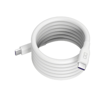 CIO スパイラルシリコンケーブル CtoC 1m ホワイト CIO-SLSC30000-CC1-WH