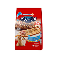 ユニ・チャーム グラン・デリ ふっくら仕立て ビーフ・白身魚・チキン・緑黄色野菜・チーズ・角切りビーフ粒入り 750g FC34936