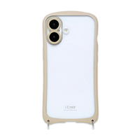 NATURAL　design iPhone17用 背面型ケース I．COLOR ベージュ IP25-61-ICSH04