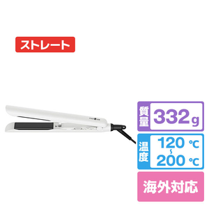 modshair マイナスイオンストレートアイロン ホワイト MHS-2520-W-イメージ1