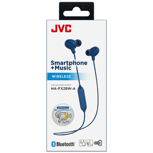 JVCケンウッド Bluetoothヘッドホン ネイビーブルー HA-FX28W-A-イメージ2