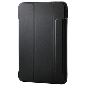 エレコム iPad(A16) フラップケース 薄型軽量 カラーエッジ 背面クリア ブラック TB-A25RWVFCBK-イメージ1