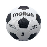 モルテン 亀甲ゴムサッカーボール 5号球 ホワイト×ブラック FC629PD-F5W