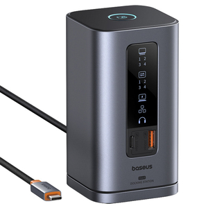 Baseus Spacemate 11-in-1 ドッキングステーション (WIN) トリプルディスプレイ対応 Space Grey B0056810181300-イメージ1
