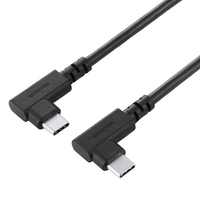 エレコム USB Type-C(TM)ケーブル やわらか両端L字タイプ ブラック U2C-CLLEY10NBK