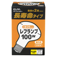 エルパ 長寿命レフランプ100W E26 ERF110V100W-L