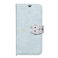 NATURAL　design iPhone17用 手帳型ケース NEW COCOTTE ブルーグレー IP25-61-COT09