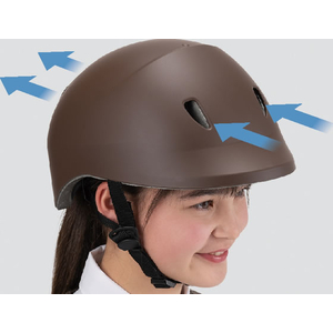 クミカ工業 ドルフィンヘルメット 54-58cm ベージュ FCK000B-イメージ4