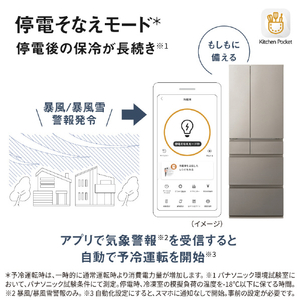 パナソニック 【フレンチドア】450L 6ドア冷凍冷蔵庫 パールホワイト NR-F45HY3-W-イメージ14