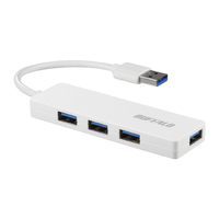 BUFFALO USB3．0 バスパワー ハブ 4ポート ハブ ホワイト BSH4U120U3WH