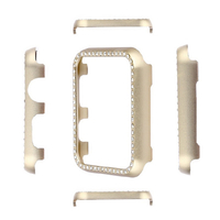GAACAL Apple Watch Series 4-6/SE1-2 [40mm]用メタリック スワロフスキーフレーム ゴールド W00290G2