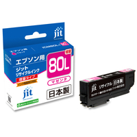 JIT エプソン用リサイクルインクカートリッジ ICM80L(増量)対応 マゼンタ JIT-E80ML