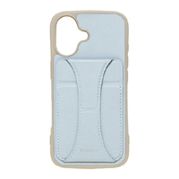 NATURAL　design iPhone17用 背面型ケース NICOLA ブルー IP25-61-NIC03