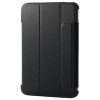 エレコム iPad mini(A17 Pro)用フラップケース 薄型軽量 カラーエッジ 背面クリア ブラック TB-A25SWVFCBK