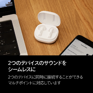 DENON 完全ワイヤレスイヤホン 開放型 ホワイト AHC500WWTEM-イメージ7