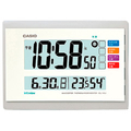 カシオ 置き掛け兼用電波時計 ホワイト IDL-140J-7JF