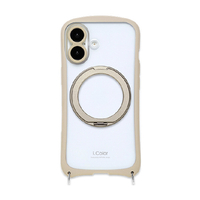 NATURAL　design iPhone17用 背面型ケース I．COLOR+ ベージュ IP25-61-ICMG04