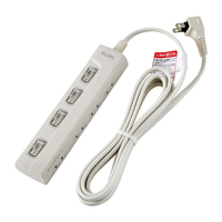 エルパ LEDランプスイッチ付タップ(4個口・3m) e angle select WLS-LY430EBE2