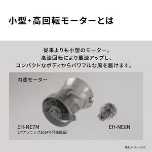 パナソニック ヘアドライヤー イオ二ティ モダングレー EH-NE8N-H-イメージ4