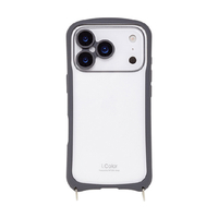 NATURAL　design iPhone17 Pro用 背面型ケース I．COLOR チャコール IP25-63P-ICSH01
