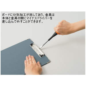 ライオン事務器 ボール用箋挟 B5タテ 短辺とじ CS-110 1枚 F805274-87235-イメージ2