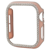 GAACAL Apple Watch Series 1-3 [42mm]用スワロフスキーフレーム ピンク×シルバー W00065PS3