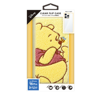 PGA iPhone 16 Pro用クリアフリップケース くまのプーさん PG-D24BCF05POO