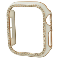 GAACAL Apple Watch Series 4-6/SE1-2 [44mm]用スワロフスキーフレーム ホワイト×ゴールド W00065WG4