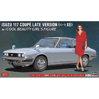ハセガワ 1/24 いすゞ 117クーペ 後期型(☆☆XE) w/クールビューティ ガールズフィギュア SP604ｲｽｽﾞ117ｸ-ﾍﾟｺｳｷCBGF
