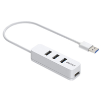 BUFFALO USB-A 3．2Gen1バスパワー上挿しハブ 磁石付 ホワイト BSH4U320U3WH
