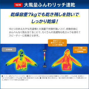 東芝 【左開き】ドラム式洗濯乾燥機 ZABOON ルナホワイト TW-137XM6L(W)-イメージ3