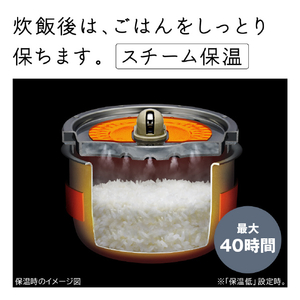日立 炊飯ジャー/5．5合炊き 圧力＆スチーム　ふっくら御膳 絹成 RZ-Z100JM-C-イメージ11