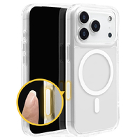 ラスタバナナ iPhone17 Pro用ハイブリッドケース CMコントロール 磁力充電対応 クリア 8995IP5BHPMCCL