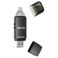 BUFFALO USB3．2(Gen2) Type-C/Aコネクター両対応 高速帯 スティック(2TB) ブラック SSD-SDH2.0U3-BA